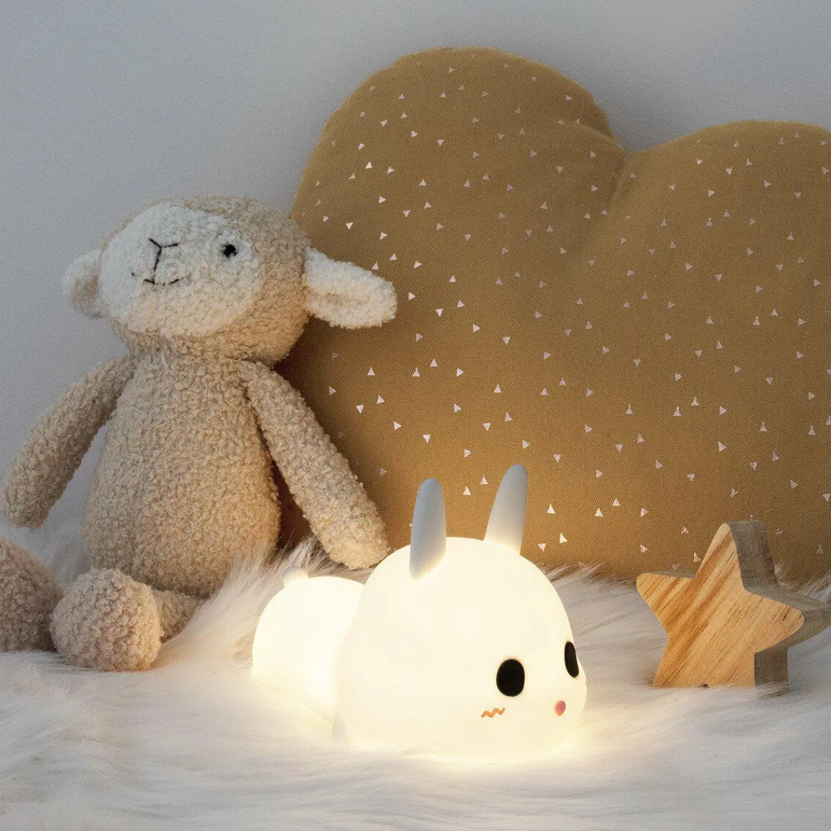 Atmosphera createur d'interieur for kids Veilleuse LED enfant (H11.2 cm) Lapin he Blanc New