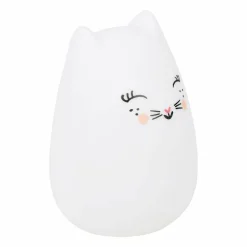 OSTARIA Veilleuse LED enfant (H12 cm) Chat he Blanc Discount