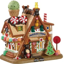LEMAX Village de Noël à piles lumineux Confiserie Best