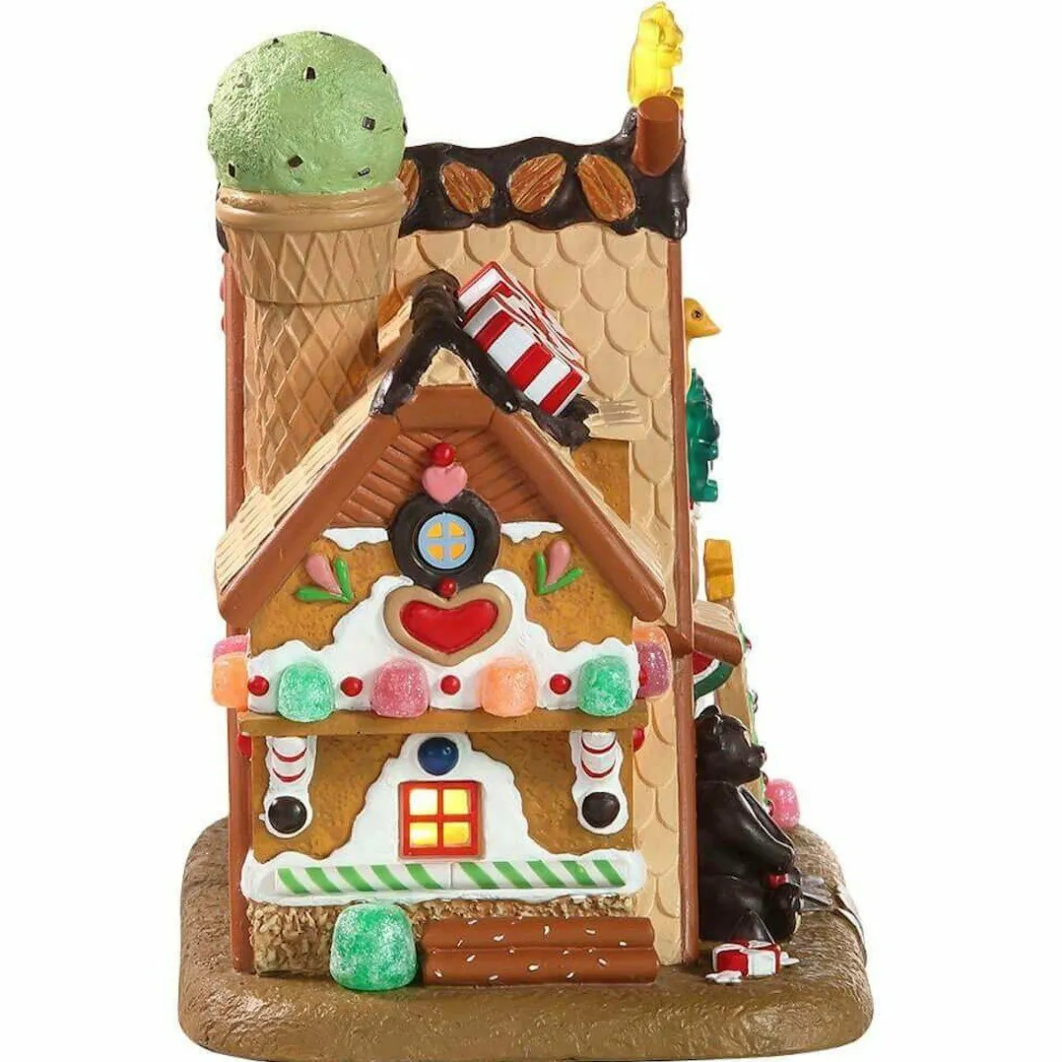 LEMAX Village de Noël à piles lumineux Confiserie Best