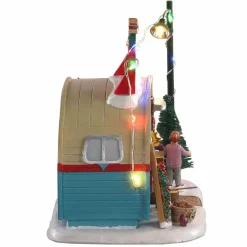 LEMAX Village de Noël à piles lumineux Vendeur de sapins Online