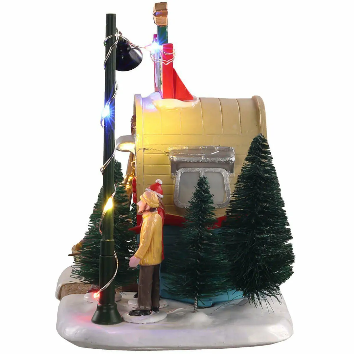 LEMAX Village de Noël à piles lumineux Vendeur de sapins Online
