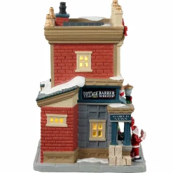 LEMAX Village de Noël à piles lumineux Barbier de East village Discount