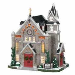 LEMAX Village de Noël lumineux Eglise St Luke Sale