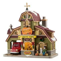 LEMAX Village de Noël lumineux Café Pumpkin Spice Clearance