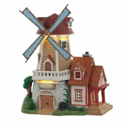 LEMAX Village de Noël lumineux et en mouvement Vieux Moulin en pierres Online