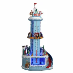 LEMAX Village de Noël lumineux, musical et en mouvement Santa's Freeze Zone Outlet