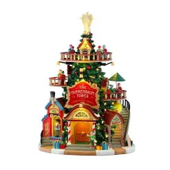 LEMAX Village de Noël lumineux Magasins de Noël Tour de sapin New