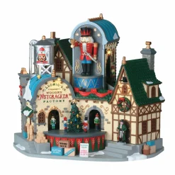 LEMAX Village de Noël lumineux, musical et en mouvement Fabrique de Casse-Noisette Clearance