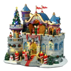 LEMAX Village de Noël lumineux, musical et animé Gala au château du Père Noël Outlet