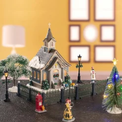 LEMAX Village de Noël lumineux Ensemble complet Église de village Online