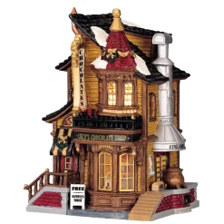 LEMAX Village de Noël lumineux Boutique chocolaterie de Lucy Sale
