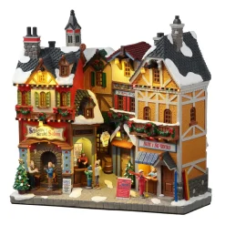 LEMAX Village de Noël lumineux à piles Boutiques d'hiver de Vail Clearance