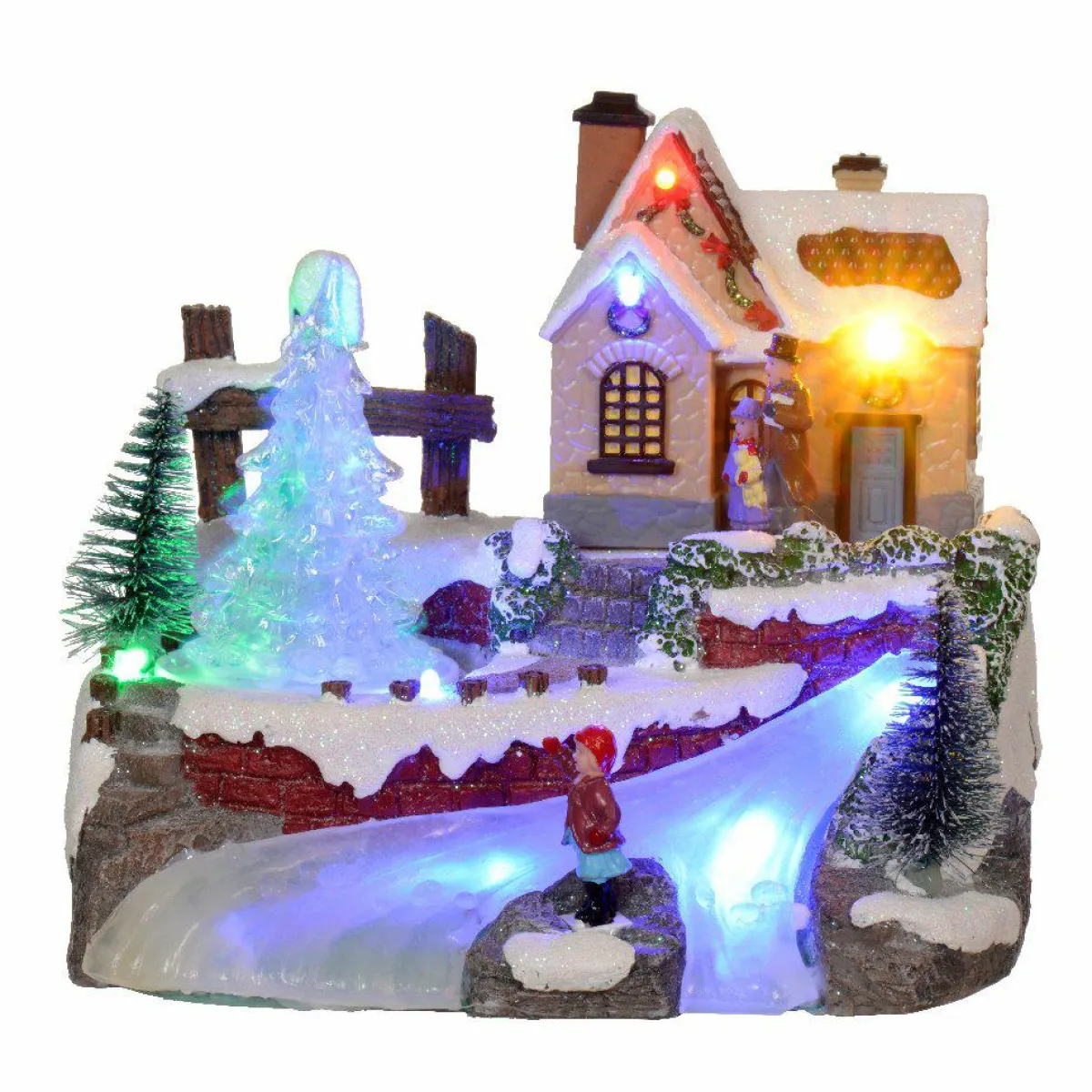 KAEMINGK Village de Noël lumineux à piles Soirée d'hiver Multicolore Online