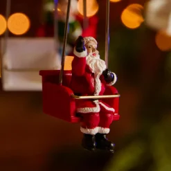 KAEMINGK Village de Noël lumineux animé et musical (H52 cm) Manège à sensation Rouge Best