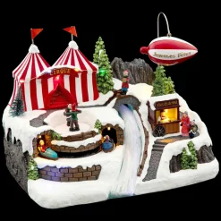 Feeric Lights & Christmas Village de Noël lumineux Chapiteau et dirigeable New