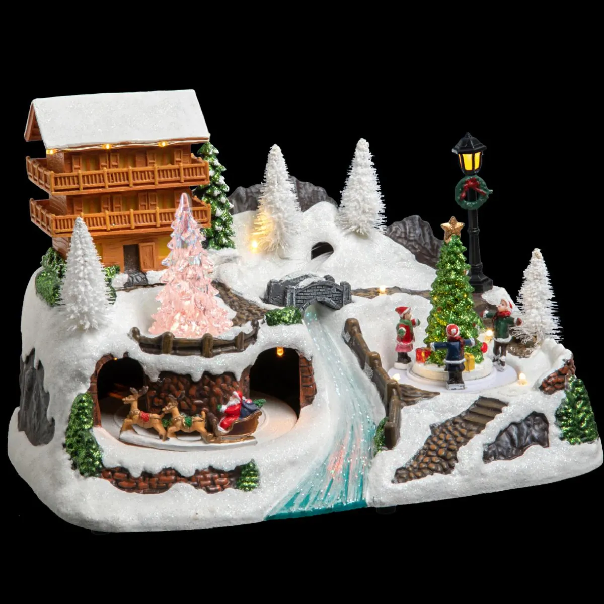 Feeric Lights & Christmas Village de Noël lumineux Chalet en montagne Outlet