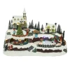 KAEMINGK Village de Noël lumineux et musical Eglise sur la colline Sale