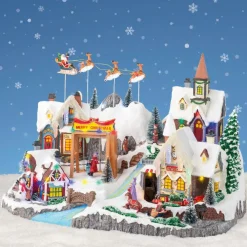 KAEMINGK Village de Noël lumineux et musical Nuit de Noël Hot