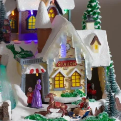 KAEMINGK Village de Noël lumineux et musical Nuit de Noël Hot