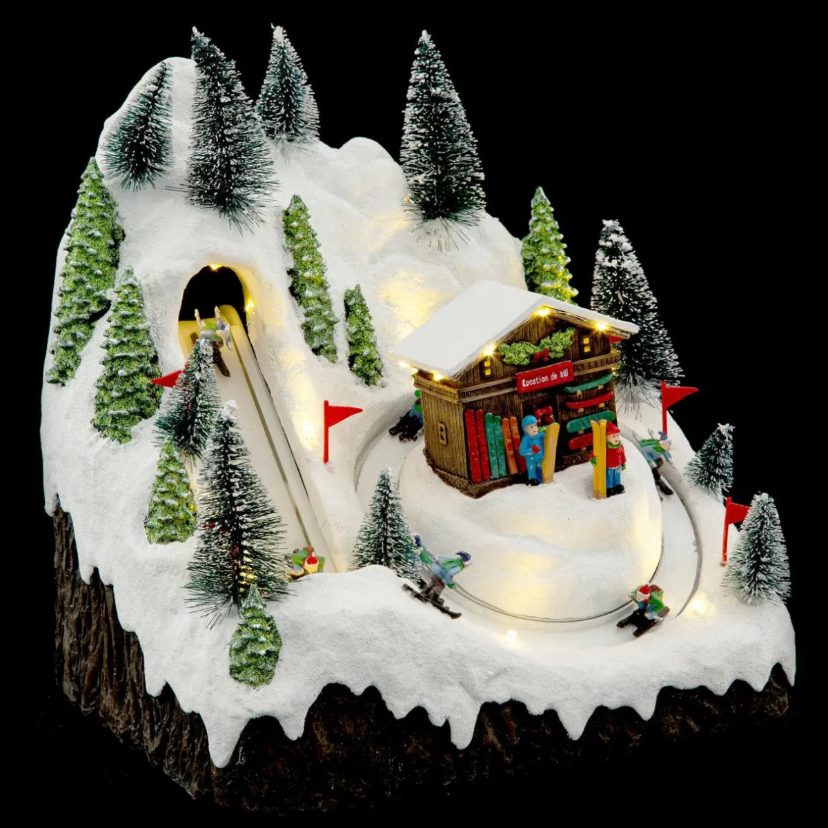 Feeric Lights & Christmas Village de Noël lumineux Pistes de ski Hot