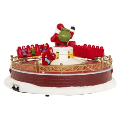 JJA Village de Noël musical et animé (H29 cm) Manège à sensation Multicolore Discount
