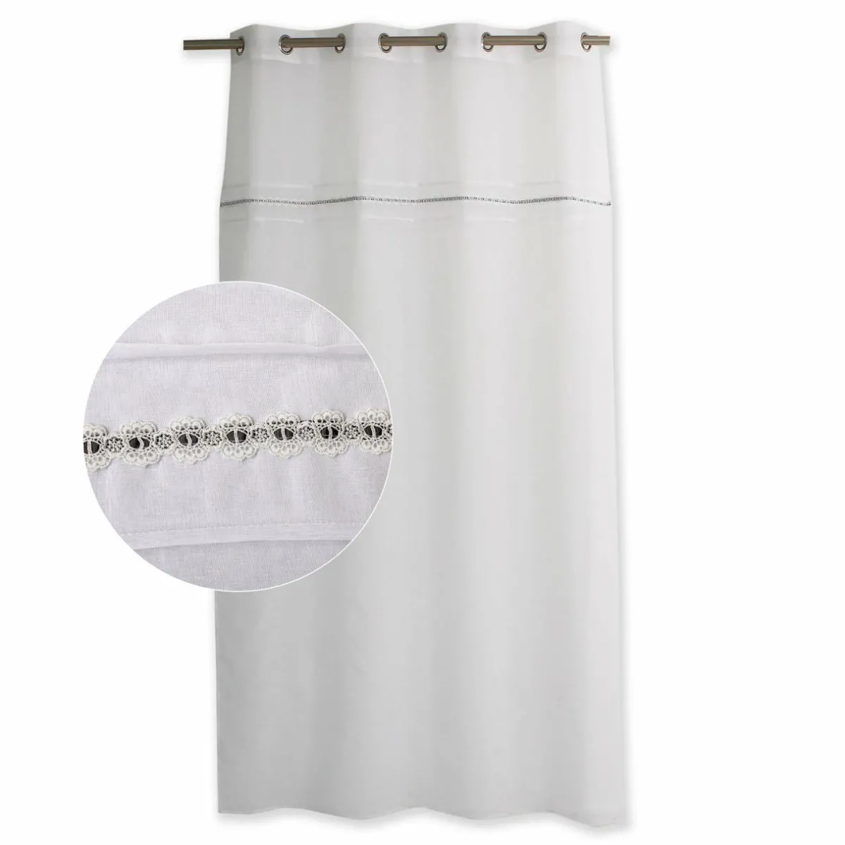 ENJOY HOME Voilage (140 x 240 cm) Alicia Gris foncé Discount