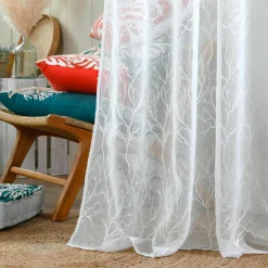 STOF Voilage (140 x 260 cm) Corallys Blanc Clearance