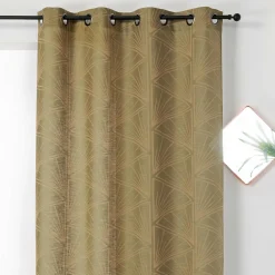 LINDER Voilage (140 x 275 cm) Cycas Vert kaki Outlet