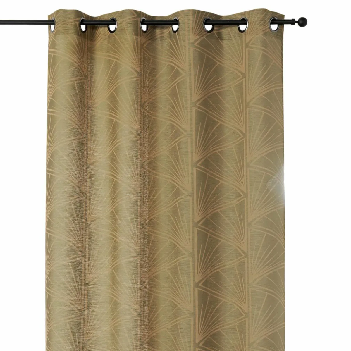 LINDER Voilage (140 x 275 cm) Cycas Vert kaki Outlet