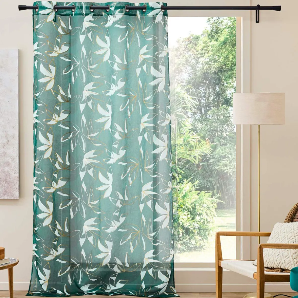 douceur d'intu017drieur Voilage (140 x 240 cm) Elsa Vert Clearance