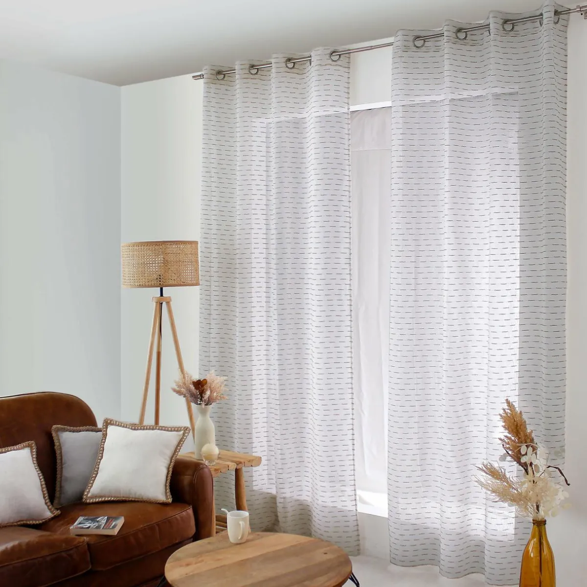 ENJOY HOME Voilage (140 x 240 cm) Eva Gris Discount