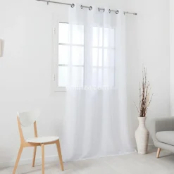 LINDER Voilage (145 x 240 cm) Givrée Blanc Outlet