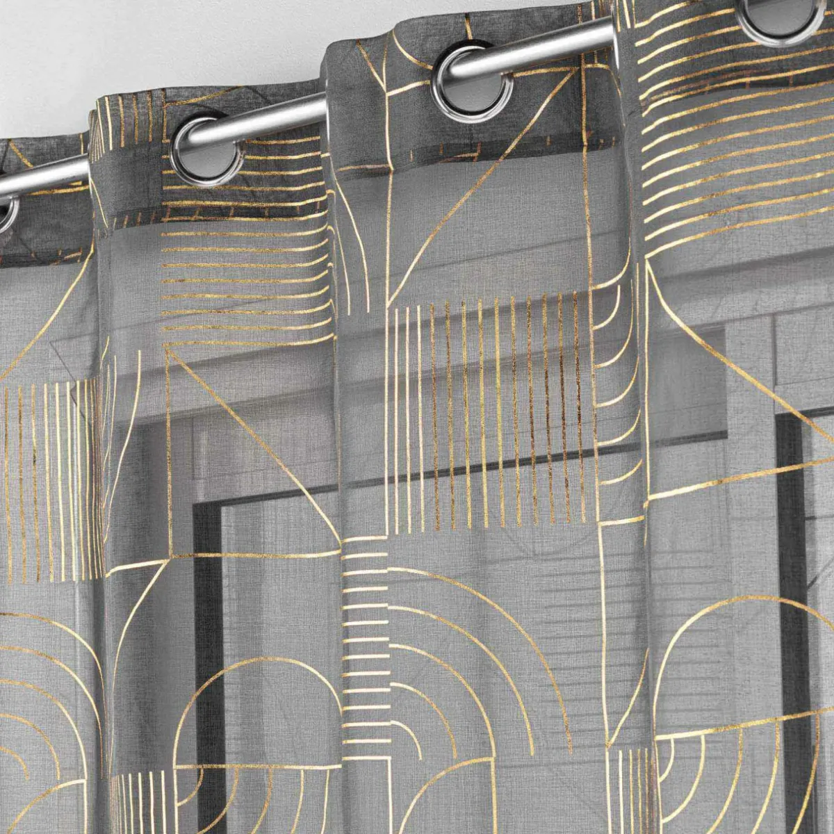 DOUCEUR D'INTERIEUR Voilage (140 x 240 cm) Lineor Gris Anthracite Sale