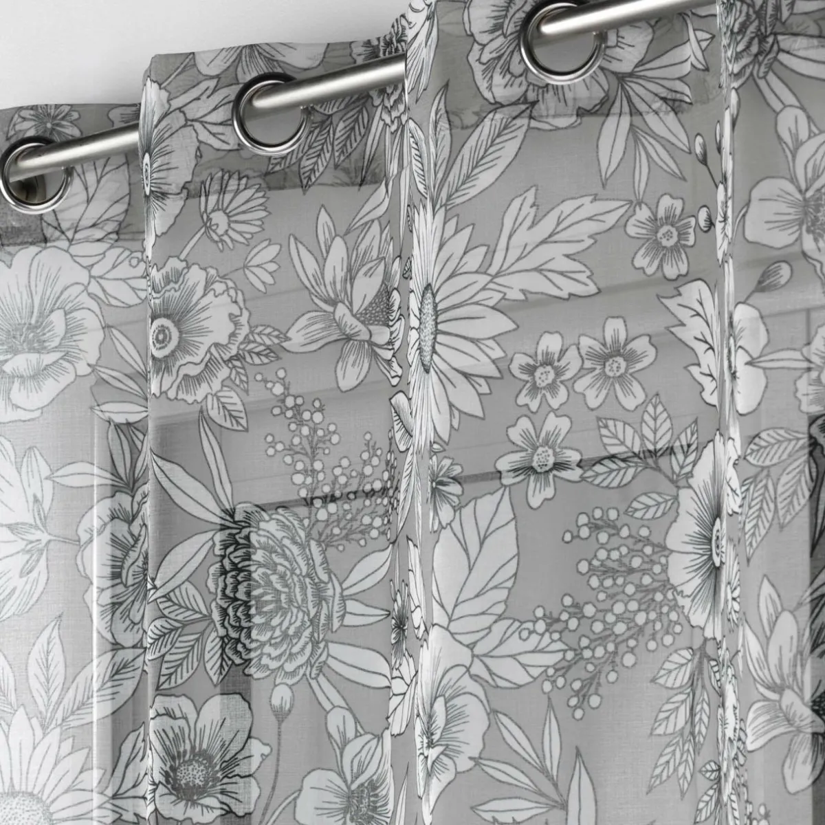 DOUCEUR D'INTERIEUR Voilage (140 x 240 cm) Milady Gris Bleu Sale
