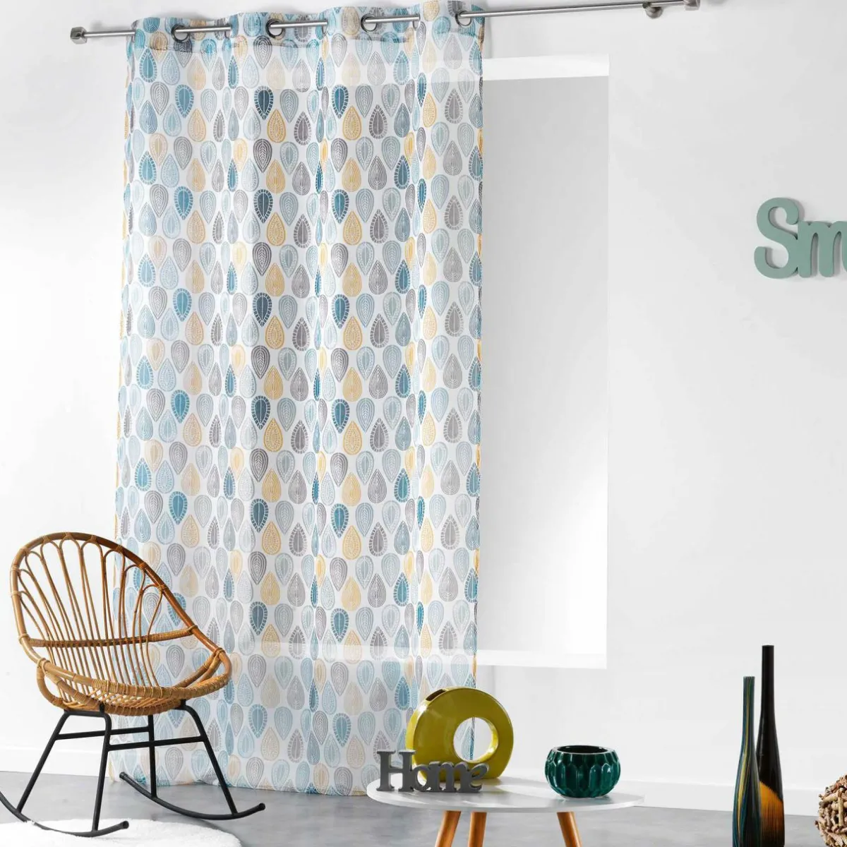 DOUCEUR D'INTERIEUR Voilage (140 x 240 cm) Palpito Bleu Online