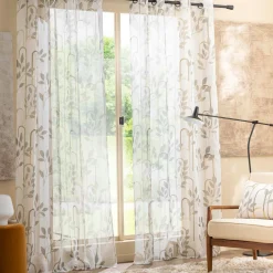 douceur d'intu017drieur Voilage (140 x 240 cm) Roseris Gris