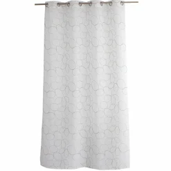 ENJOY HOME Voilage brodé œillets (140 x 240 cm) Galet Gris Discount
