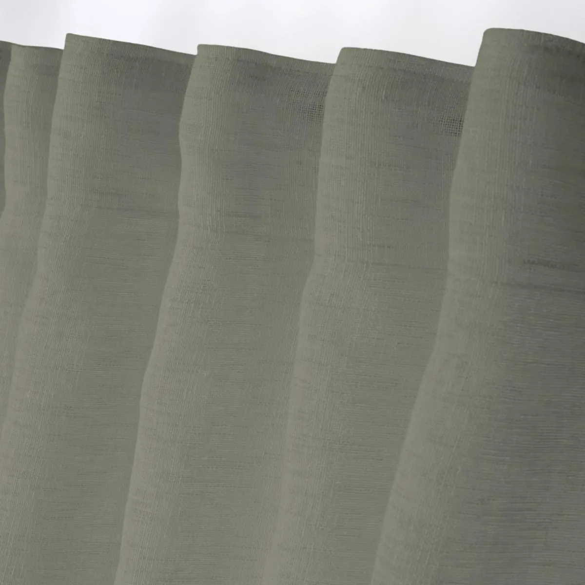 LOVELY CASA Voilage galon fronceur (140 x 260 cm) Madrid Vert kaki Sale