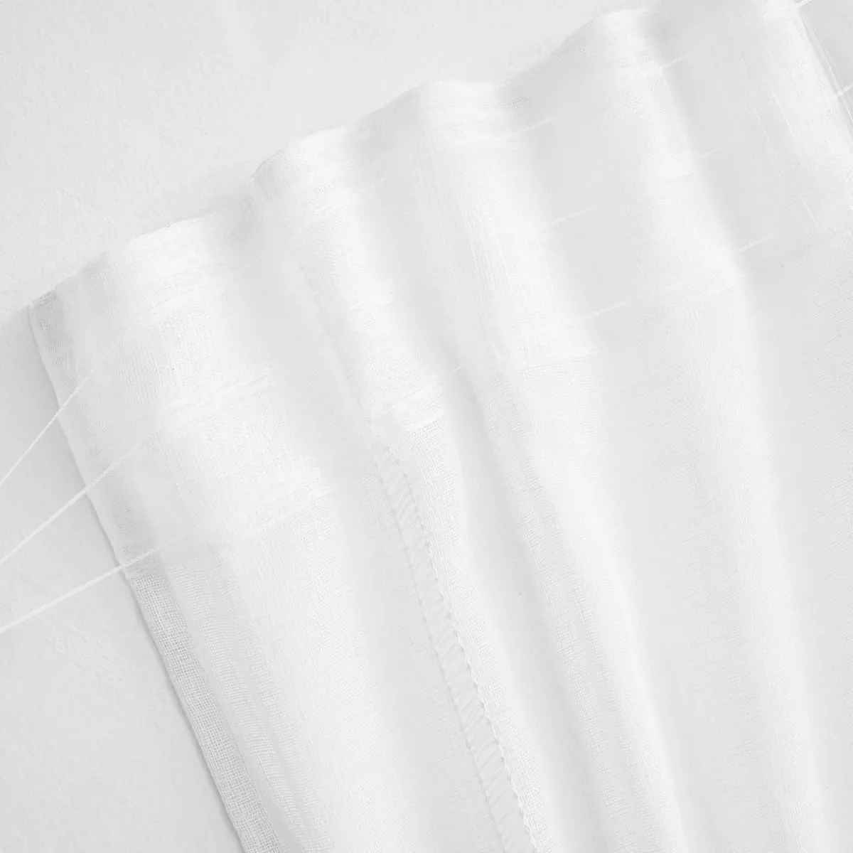 EMINZA Voilage galon fronceur (280 x 240 cm) Léontine Blanc Outlet