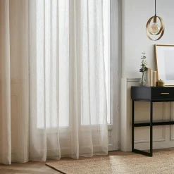 EMINZA Voilage galon fronceur (280 x 240 cm) Léontine Beige Clearance