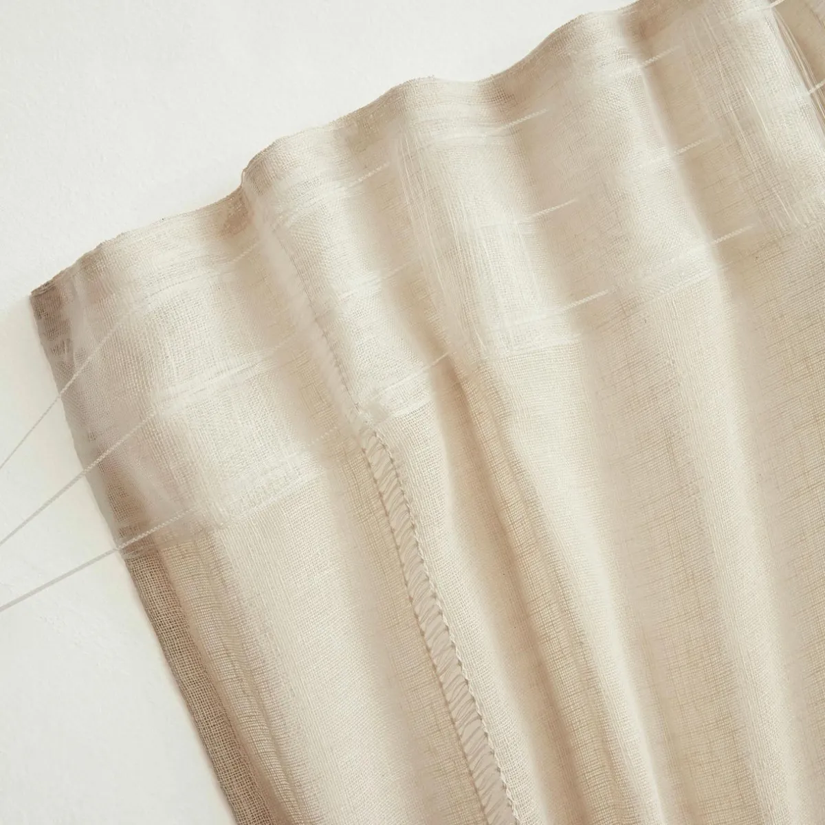 EMINZA Voilage galon fronceur (280 x 240 cm) Léontine Beige Clearance