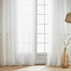 EMINZA Voilage galon fronceur (140 x 240 cm) Arthur Blanc Discount