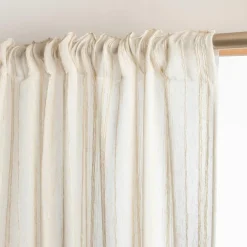 EMINZA Voilage galon fronceur (140 x 240 cm) Théo Beige Sale
