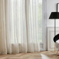 EMINZA Voilage galon fronceur (280 x 240 cm) Théo Beige Clearance
