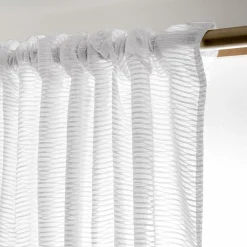 EMINZA Voilage galon fronceur (280 x 240 cm) Maël Blanc Hot