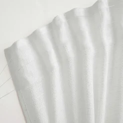 EMINZA Voilage galon fronceur effet lin (280 x 240 cm) Luca Blanc Clearance