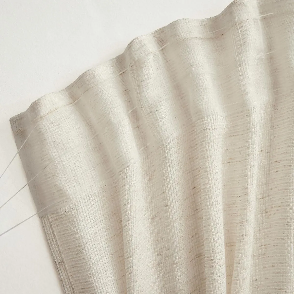 EMINZA Voilage galon fronceur effet lin (140 x 240 cm) Luca Beige Sale