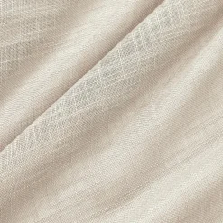 EMINZA Voilage galon fronceur effet lin (280 x 240 cm) Robin Beige Clearance