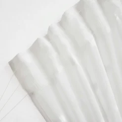 EMINZA Voilage galon fronceur pompons (140 x 240 cm) Emie Blanc Clearance